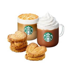 [甘い私の気持ち] キャラメルマキアートT + カフェモカT + ハートパイ