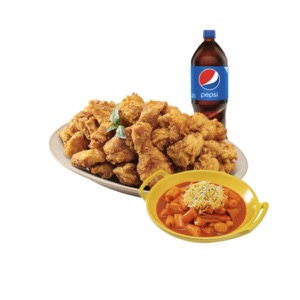 (Original/Boneless)Fried Chicken+Tteokbokki+Cola1.25L