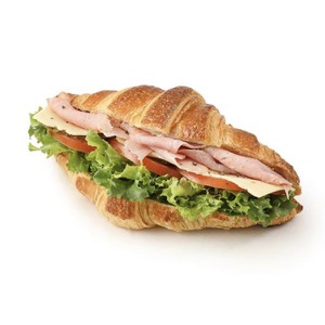 Ham and Tomato Croissant Sandwich