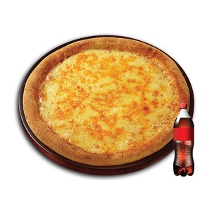 Double Cheese Pizza (M) + Cola 500mL