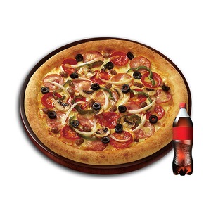 Heaven Special Pizza (M) + Cola 500mL