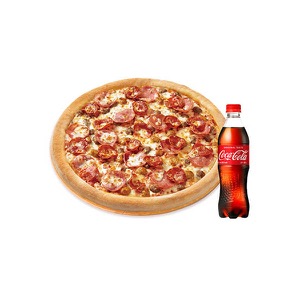 The original all-meat (L) + Coca-Cola 500ml