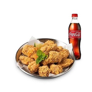 Fried Chicken (bone or boneless) + Coke 1.25L