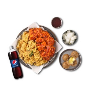 순살반반(후/양)+더블치즈볼+콜라1.25L