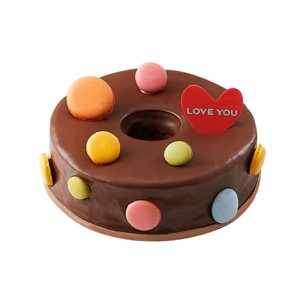 Macaron Chocolate Ring Cake