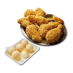 Golden Olive Chicken + Cream Cheese Balls